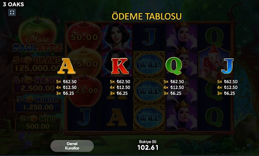 More Magic Apple slotu — detaylı inceleme ve parayla oynama